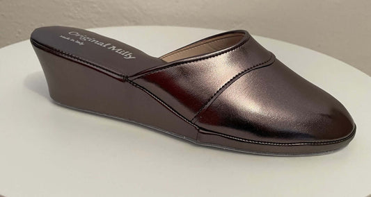 4001 Ecopelle Piombo suola Bufalo Ciabatte da camera Donna Original Milly Made in Italy