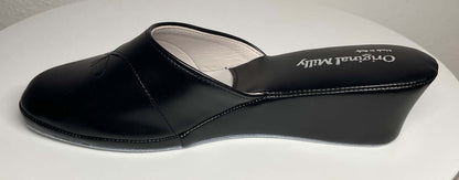 Original Milly 3000 Nero (Ecopelle) Ciabatta da camera donna