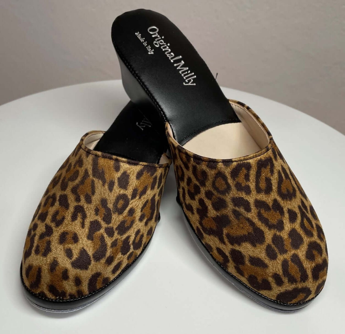 5000 Ecopelle Animal suola Bufalo Ciabatte da camera Donna Original Milly Made in Italy - Foto N 5