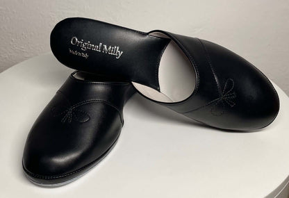 Original Milly 3000 Nero (Ecopelle) Ciabatta da camera donna