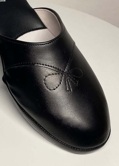 Original Milly 3000 Nero (Ecopelle) Ciabatta da camera donna