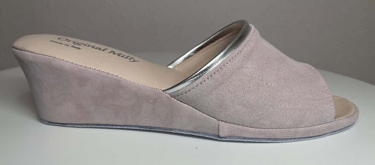 7000 Camoscio Peonia suola Bufalo Ciabatte da camera Donna Original Milly Made in Italy