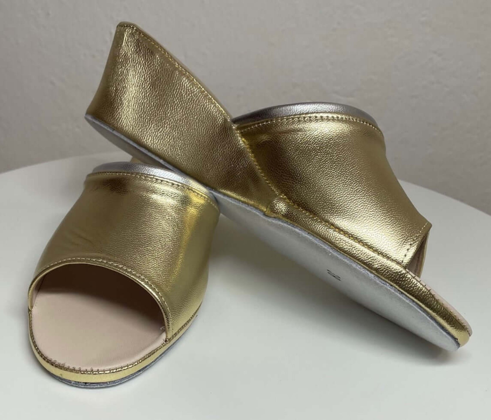 7000 Nappa Oro suola Bufalo Ciabatte da camera Donna Original Milly Made in Italy