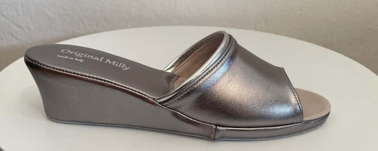 7000 Nappa Piombo suola Bufalo Ciabatte da camera Donna Original Milly Made in Italy