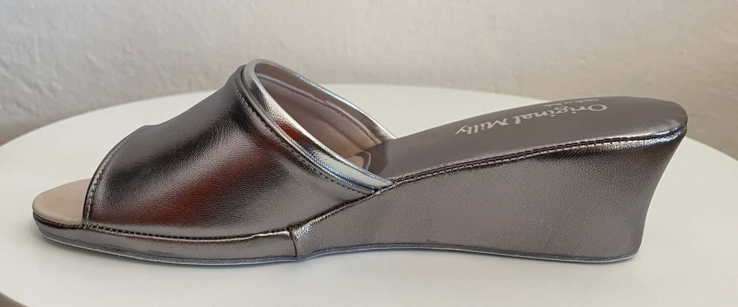 7000 Nappa Piombo suola Bufalo Ciabatte da camera Donna Original Milly Made in Italy