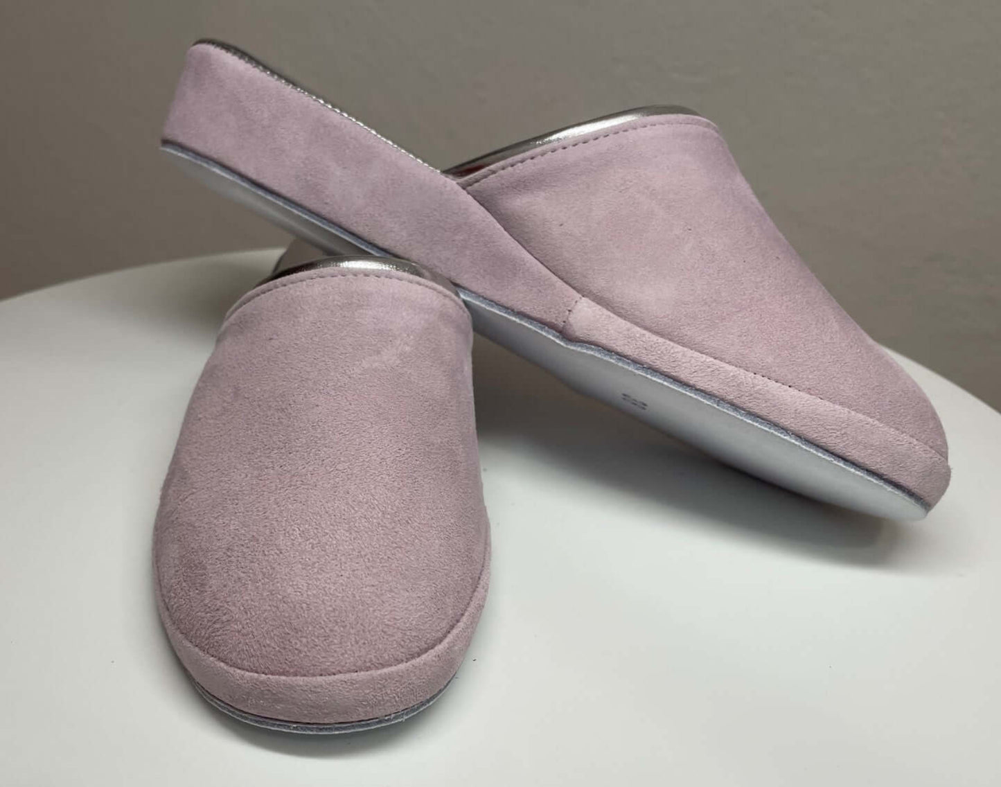 7200 Camoscio Peonia suola Bufalo Ciabatte da camera Donna Original Milly Made in Italy