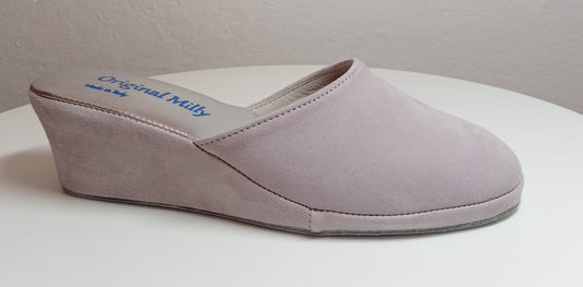 9001 Camoscio Peonia Suola Bufalo Ciabatte da camera Donna Original Milly Made in Italy