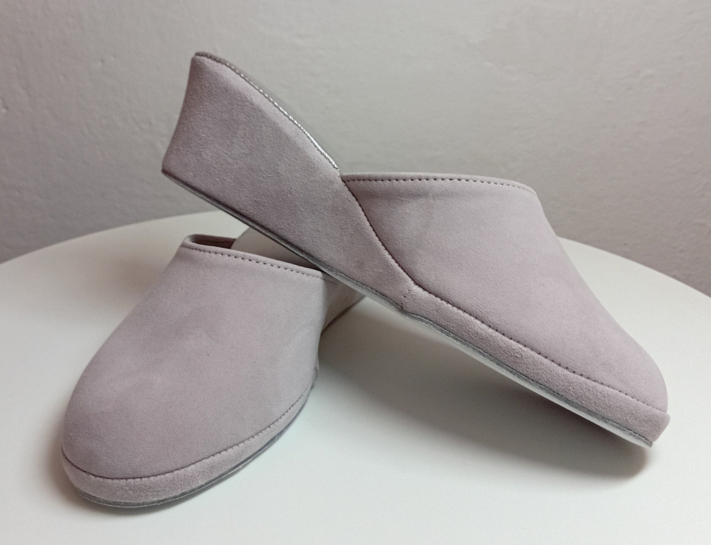 9001 Camoscio Peonia Suola Bufalo Ciabatte da camera Donna Original Milly Made in Italy