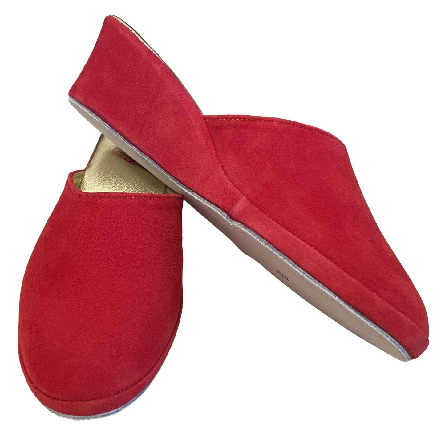 9001 Camoscio Rosso suola Bufalo Ciabatte da camera Donna Original Milly Made in Italy