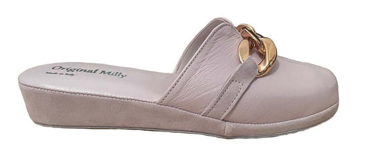 Original Milly 1201 Nappa Peonia (PelleTop) Ciabatta da camera Donna
