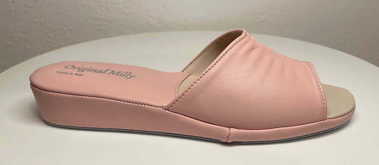 Original Milly 0075 Nappa Pesca (PelleTop) Ciabatta da camera Donna