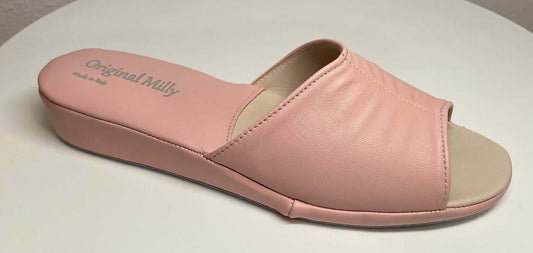 Original Milly 0075 Nappa Pesca (PelleTop) Ciabatta da camera Donna