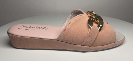 Original Milly 0106 Camoscio Pesca (PelleTop) Ciabatta da camera Donna