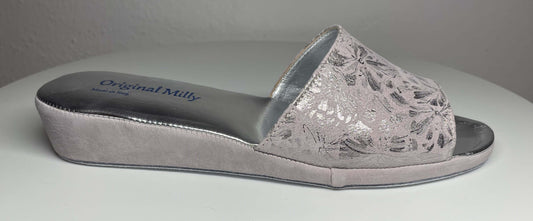 Original Milly 0204 Camoscio Peonia (PelleTop) Ciabatta da camera Donna