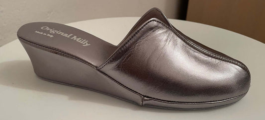 Original Milly 1000 Nappa Piombo (PelleTop) Ciabatta da camera donna