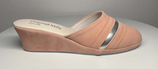 Original Milly 0706 Camoscio Pesca (PelleTop) Ciabatta da camera Donna