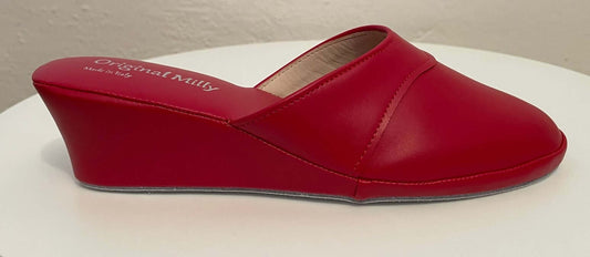 Original Milly 4001 Rosso (Ecopelle)  Ciabatta da camera donna