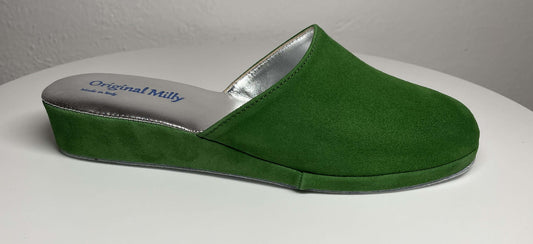 Original Milly 9002 Camoscio Verde (PelleTop) Ciabatta da camera donna
