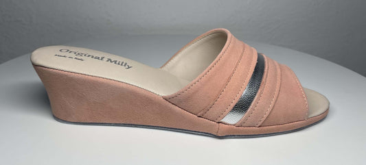 Original Milly 0076 Camoscio Pesca (PelleTop) Ciabatta da camera Donna