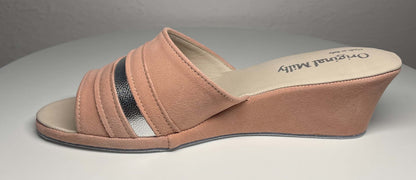 Original Milly 0076 Camoscio Pesca (PelleTop) Ciabatta da camera Donna