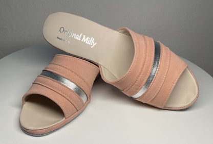 Original Milly 0076 Camoscio Pesca (PelleTop) Ciabatta da camera Donna