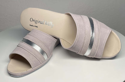Original Milly 0076 Camoscio Peonia (PelleTop) Ciabatta da camera Donna