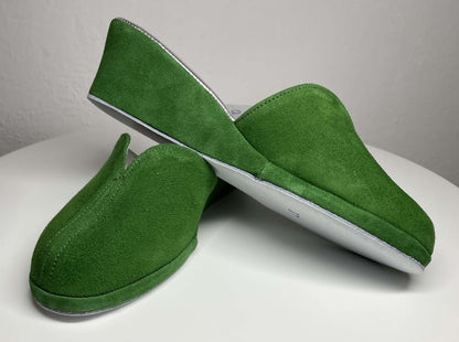Original Milly 0005 Camoscio Verde (PelleTop) Ciabatta da camera Donna