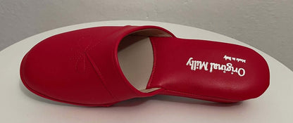 Original Milly 0032 Nappa Rosso (PelleTop) Ciabatta da camera Donna