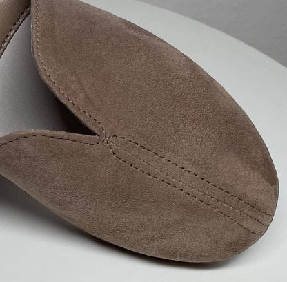 Original Milly 0005 Camoscio Taupe (PelleTop) Ciabatta da camera Donna
