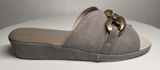 Original Milly 0106 Camoscio Taupe (PelleTop) Ciabatta da camera Donna