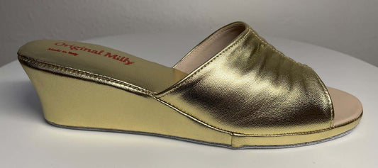 Original Milly 0805 Nappa Oro (PelleTop) Ciabatta da camera Donna