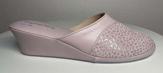 Original Milly 0350 Camoscio Peonia (PelleTop) Ciabatta da camera Donna