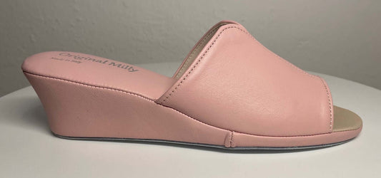 Original Milly 0100 Nappa Pesca (PelleTop) Ciabatta da camera Donna