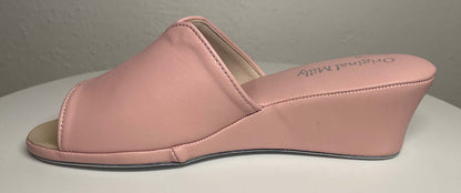 Original Milly 0100 Nappa Pesca (PelleTop) Ciabatta da camera Donna