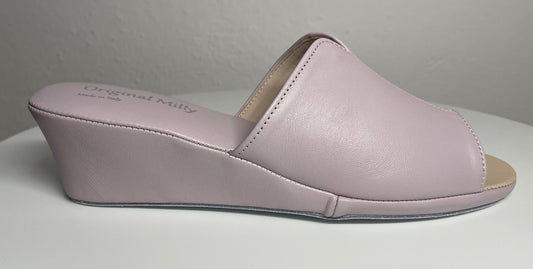 Original Milly 0100 Nappa Peonia (PelleTop) Ciabatta da camera Donna