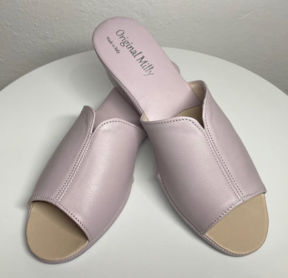 Original Milly 0100 Nappa Peonia (PelleTop) Ciabatta da camera Donna