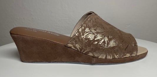 Original Milly 0112 Camoscio Taupe (PelleTop) Ciabatta da camera Donna