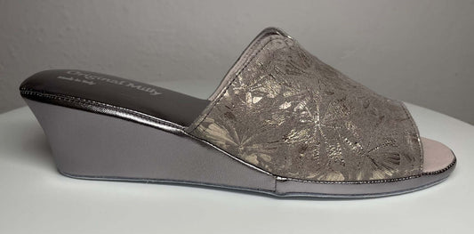 Original Milly 0112 Nappa Piombo (PelleTop) Ciabatta da camera Donna