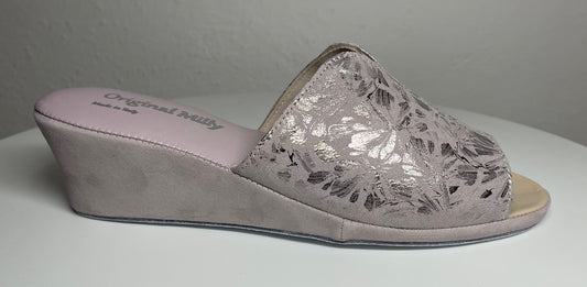 Original Milly 0112 Camoscio Peonia (PelleTop) Ciabatta da camera Donna