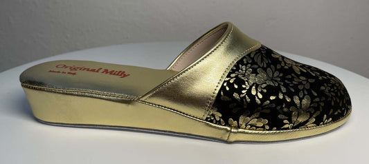 Original Milly 0820 Nappa Oro (PelleTop) Ciabatta da camera Donna