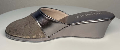 Original Milly 0800 Nappa Taupe (PelleTop) Ciabatta da camera Donna
