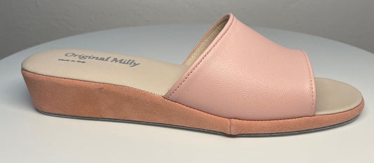 Original Milly 0203 Nappa Pesca (PelleTop) Ciabatta da camera Donna