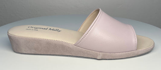Original Milly 0203 Nappa Peonia (PelleTop) Ciabatta da camera Donna