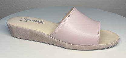 Original Milly 0203 Nappa Peonia (PelleTop) Ciabatta da camera Donna