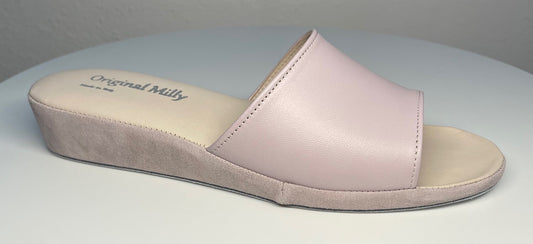 Original Milly 0203 Nappa Peonia (PelleTop) Ciabatta da camera Donna