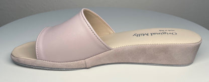 Original Milly 0203 Nappa Peonia (PelleTop) Ciabatta da camera Donna