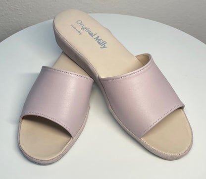 Original Milly 0203 Nappa Peonia (PelleTop) Ciabatta da camera Donna