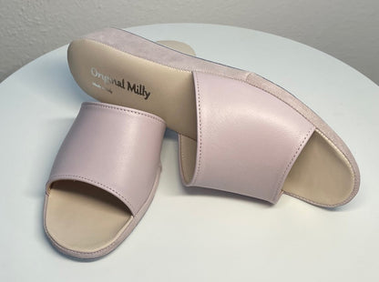 Original Milly 0203 Nappa Peonia (PelleTop) Ciabatta da camera Donna