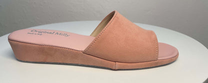 Original Milly 0205 Nappa Pesca (PelleTop) Ciabatta da camera Donna