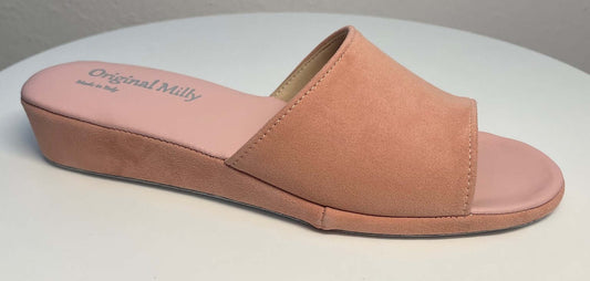 Original Milly 0205 Nappa Pesca (PelleTop) Ciabatta da camera Donna